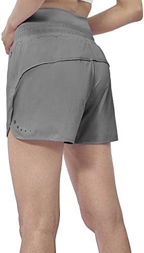 Melенски атлетски шорцеви за атлетски работи - лето -влечење еластични удобни шорцеви за пот - шорцеви за трчање со висока половината