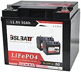 BSL BATT BSLBATT 12v 50Amps Литиум ЈОНСКИ Фосфат Длабок Циклус Батерија До 2000 Животниот Циклус Вграден Во BMS Совршен ЗА RV,