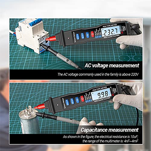 Дигитална мултиметарска пенкало за XDCHLK A3003 ДИГИТАЛНИ МУЛТИМЕРСКИ ТИП 4000 Број со алатка за тестер за континуитет на диоди