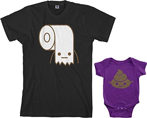 Тоалетна хартија и измет за новороденчиња и машка маица за појавување на маици