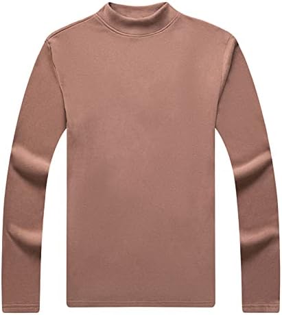 Menеке-ДГ мажи Обични ребрави плетени кошули лабави врвови од џемпер од желка, цврсти пулвер блузи, топли термоли, дното на дното на
