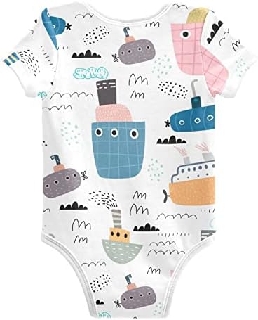 Емилор бебе момче девојче боди со краток ракав Унисекс новороденче облека Облека за телови за бебиња за бебиња 0-24 месеци