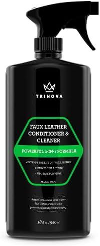 Trinova Leatherette, Vinyl и Faux Chreather Clean и Clasherater - Чувајте ги седиштата, јакните, плетеките, чанти, софи, каучи, чевли, чизми
