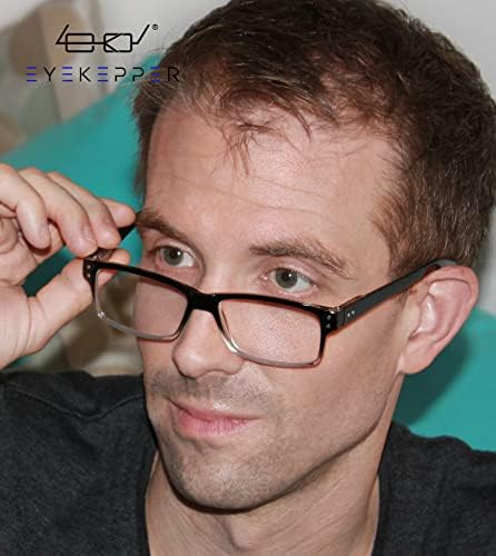 Eyekepper Заштедете 10% на комплет 5 пакувања класични очила за читање и 5 пакувања за гроздобер читатели црна +0,75