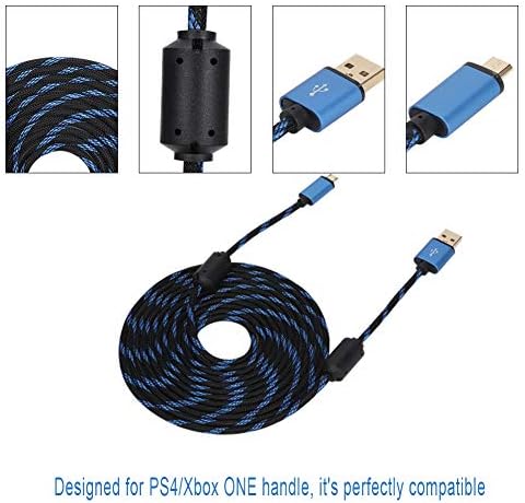 Кабел за полнење со тешка должност Kuidamos, стабилен излез USB кабел за полнење микро USB тешка силна за рачка
