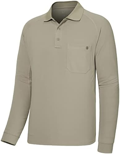 Изведба на машката со светлина Поло кошула влага Брзо суво тактичко пик кошули пешачење за риболов голф UPF 50