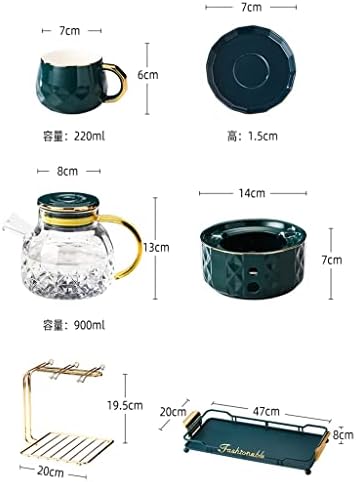SDFGH стакло чајник за чај за греење чај керамички чај чај сет домашна дневна соба гостопримство чај чаша комбинација