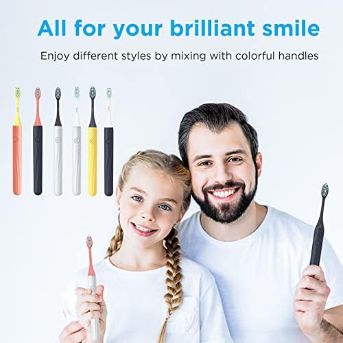 Глави за замена на четката за заби компатибилни со четка за заби на Philips, за HY1100 и HY1200, 4 пакет (црна сенка）