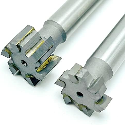 Hubbiq 1pcs T-Slot Milling Cutter со голема брзина челик T-Slot Milling Cutter Бела челик полу-рунда за мелење T-SLOT Melling Metal Metal