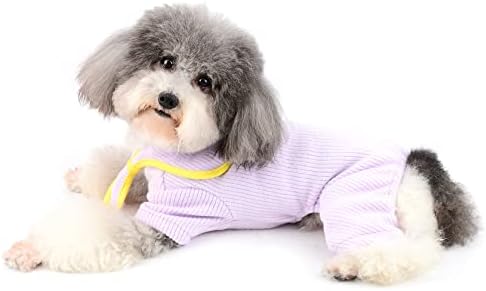 Ранфи миленичиња пижами за мали кучиња девојки слатки осили pjs топло плетено мека облека пулвер пижами 4 нозе кошули кучиња
