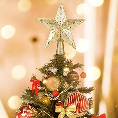 ДДПД Божиќна зимска декорација г -ѓа Клаус костумска елка врвот прилагодлива starвезда предводена стринг самовила завеса предводена