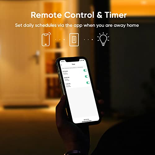 TreatLife 3 Way Smart Dimmer Switch, Smart Switch Smart Smirft компатибилен со Alexa и Google Assistant, WiFi светло прекинувач, распоред,