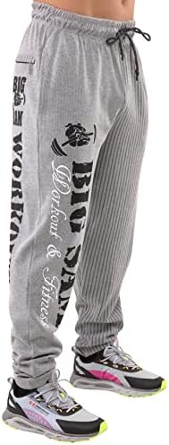 Компанија за спортска облека Биг Сем Местери со џебови, машко боди -билдинг тренинг удобност дизајн буги мускулен пантоло -пантоло