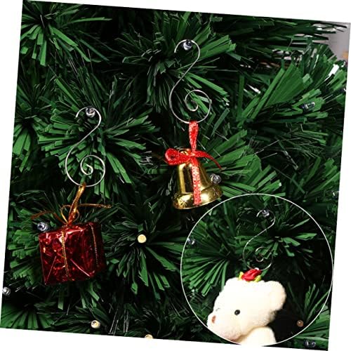 Besportble 50 парчиња метални украси куки метални закачалки повеќенаменски закачалки новогодишна елка виси куки Божиќни дрвја куки