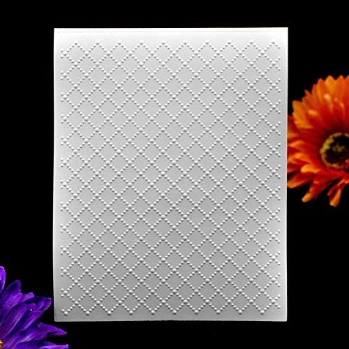 Пластични папки за занаетчиска мрежа Кван за изработка на картички и други занаети со хартија, 12.1x15.2cm