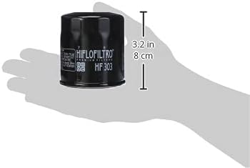 Hiflofiltro HF303 Црно стандарден филтер за премија за масло, единечен