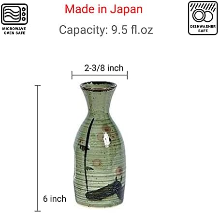 Јапонија Баргаин 2727, добро шише Јапонски порцелан Саки Карафе Саке Декантер, 9,5 мл, направено во Јапонија