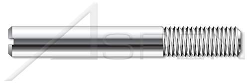 M8-1,25 x 30mm, DIN 427 / ISO 2342, метрички, поставени завртки, слотен погон, дел од нишка, AISI 303 не'рѓосувачки челик