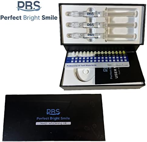 ПБС комплет за белење на заби со LED светло, 5x LED светилки, 3 парчиња 3мл заби за белење на заби