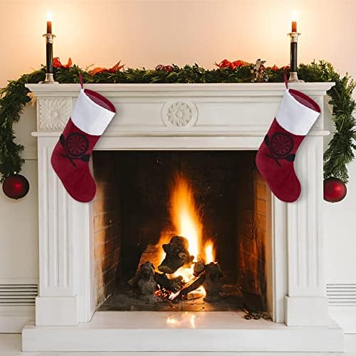 Дартс табла лого Божиќно порибување чорапи печати Божиќни дрво украси за камин