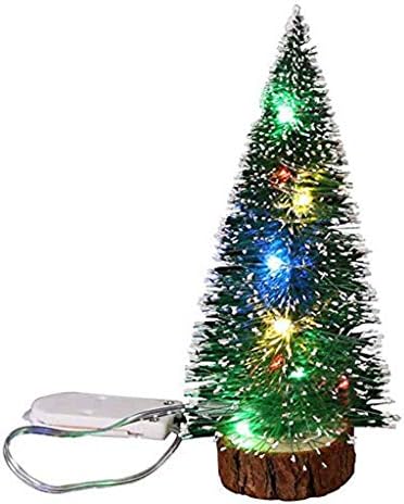 Зизмх таблета новогодишна елка вештачка новогодишна елка мини новогодишно дрво со светла за Божиќни украси
