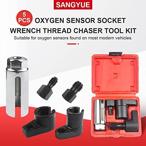 Sangyue Oxygen Sensor Socket Socket Crunch Chaser Chaser 02 Алатка за отстранување на сензори Офсет вакуумски прекинувачи со приклучоци