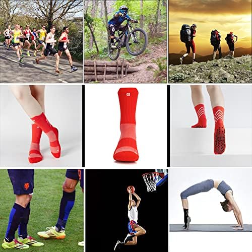 Не-лизгачки атлетски чорап мажи жени, фудбалски чорап со костец, лизгачки чорап, тренирајќи чорап за тениски тенис за јога теретана…