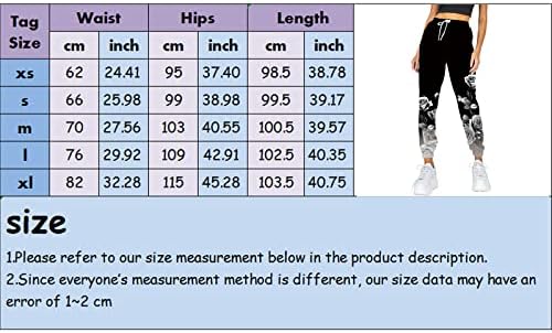 Женски џемпери удобни високи половини лабави панталони тренингот атлетски салон џогери панталони со џебови