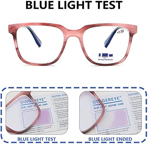 Сино светло блокирање на компјутерски очила за читање модни плоштад читатели со пролетна шарка за жени удобни очила за очила