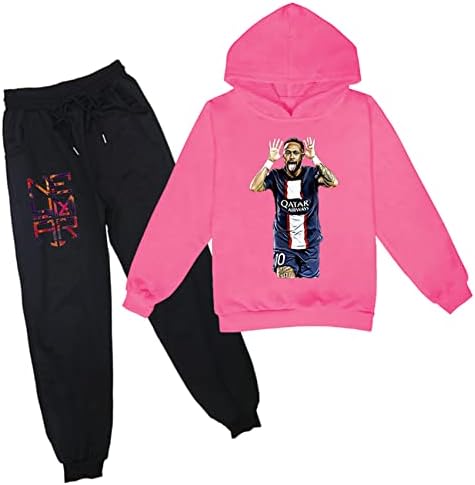 Бенлп момчиња девојчиња пулвер дуксери Фудбалски starвездички песни-NoNymar Jr графички џемпер со џемпери+џемпери