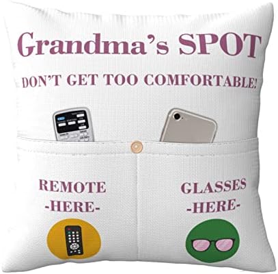 Баба на баба, перница, удобен и практичен, со два џебови, GFT на внукот за баба, погоден за Денот на благодарноста, Божиќ,