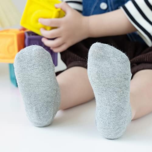Jormatt дете без шоу чорапи мали девојчиња момчиња памучни чорапи против ниско сечење чорапи со глуждот со костец