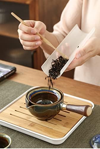 Кинески сет за чај Гонгфу, преносен чајник со 360 производител на чај и инфузер, торба за подароци за патување, дома, надавање и