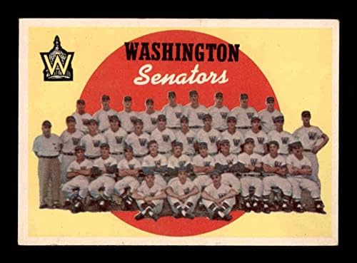 397 сенатори во Вашингтон КЛ - 1959 Бејзбол картички Топс оценети НМ - Бејзбол плоча со автограмирани гроздобер картички