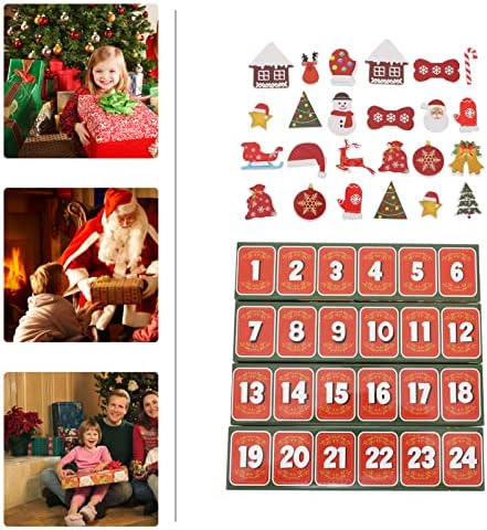 Nuobesty 4pcs Божиќ Доаѓањето Календар со 24 Различни Играчки 24 Дена Божиќ Одбројување Календари За Деца Партија Услуги