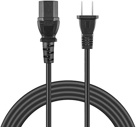 J-Zmqer 6,6ft 2-PRONG AC кабел за напојување на кабел за напојување компатибилен со Sony PS4 PlayStation 4 Pro Xbox One+