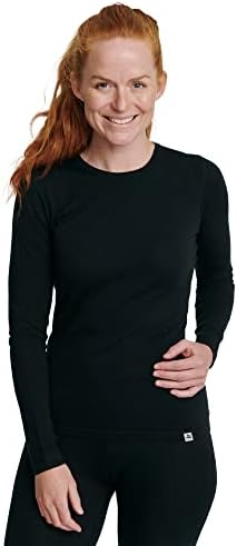 Данска издржливост на мерино волна, кошула за волен слој за жени, термички долг ракав