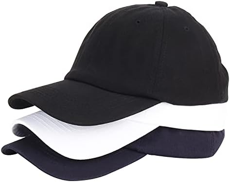 Umeepar 3 пакет памук бејзбол капа прилагодлива неструктурирана тато капа за жени мажи за жени