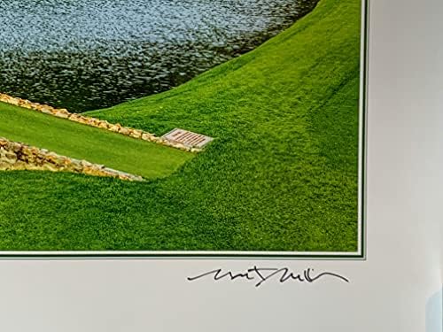 2021 мајстори постер аугуста национален голф златно ѕвоно 12 та дупка амин агол уметник потпиша нов пга