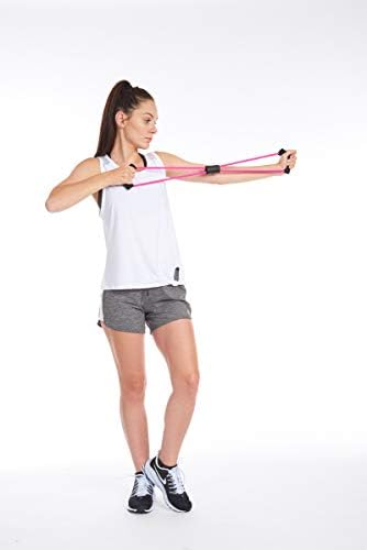 ЕДКС Отпорен јамка опсези со рачки за вежбање, вежбање, фитнес, истегнување, физикална терапија | 3 пакет