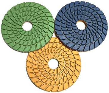 10 парчиња/лот 3инч Флексибилни влошки за полирање на дијаманти 80мм Влатен диск за мелење за генит мермер камен бетонски под 3ds2 од делови XMeifei