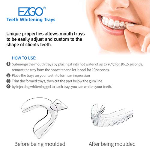Езго заби за белење на гел за белење на заби, заби за белење на заби LED светлосни сад за уста, комбо, не-чувствителен комплет за белење на заби