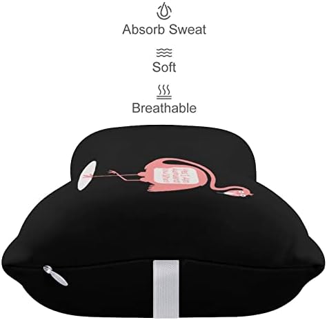 Смешна незгодна фламинго автомобилска перница за вратот 2 парчиња удобна автоматска перница за глава од глава за дишење на меморија