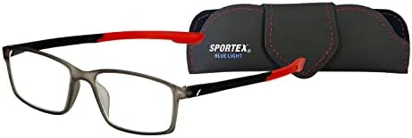 Sav Eyewear SportEx Unisex Sport Sport Sport Sly Blue Lights очила, црна, 133мм САД