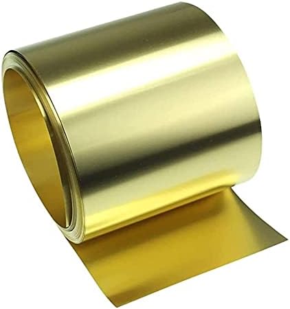 Месинг плоча чиста бакарна лим фолија метал метал тенок лим за лим ќе се израмни 200мм/7,87inchx1000mm/39. 9 -инчен мела за обработка