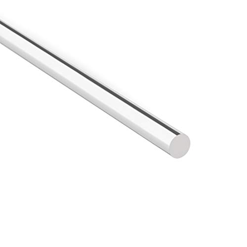 Акрилна тркалезна шипка Uxcell, чиста, 0,2 инчи со дијаметар од 10 инчи, цврста пластична PMMA лента за шипка 4 парчиња