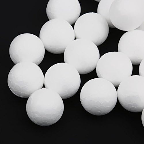 20мм околу 100 парчиња бела топка топка модел занаетчиска пена топка за обработка на модел