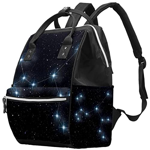 Галакси Универзум Соѕвездие Ѕвездено Небо Торба За Торби За Пелени Торби За Мумии Ранец Со Голем Капацитет Торба За Пелени За Нега