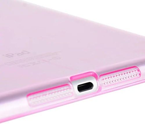 Apple iPad Air 2 Case, розов ултра-тенки гел силиконски заден капак, чиста обична мека TPU гел гума од гума на кожата за заштита на