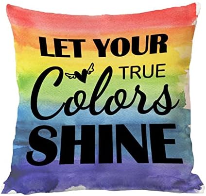 Лезбејска геј гордост Пансексуална трансродова обвивка за перници Оставете ги вашите вистински бои да заблескаат перница за перничиња, покритие